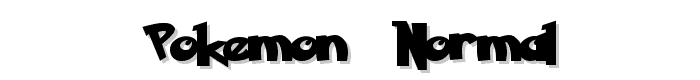 Pokemon  Normal font